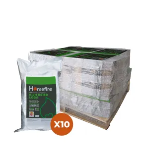 10 Handy Bags of Kiln-Dried Logs