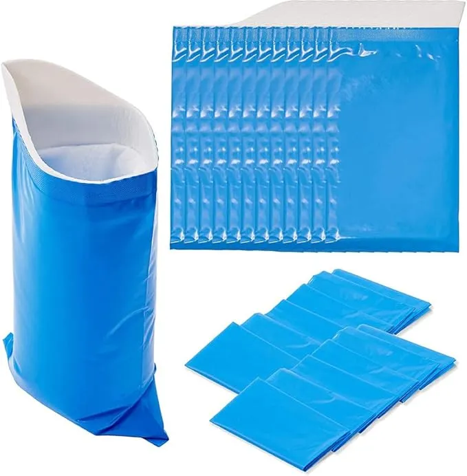 12PCS Pee Bags, Urine Bags for Travel, Disposable Urine Bags, Pee Bags for Travel for Women, Pee Bags for Travel for Men, Disposable Urine Bags for Women, Disposable Urinals for Men, blue