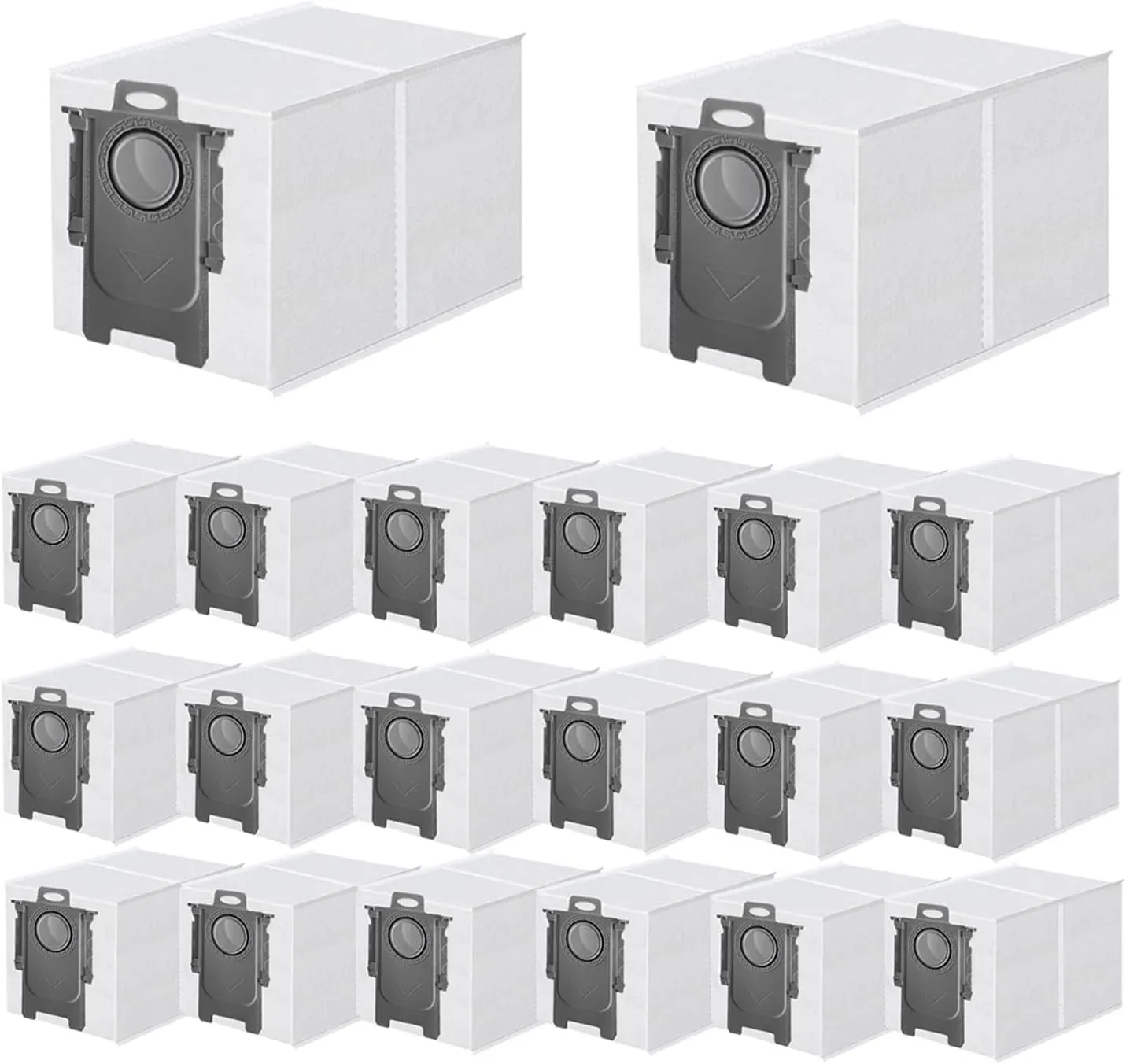 20 Pack Dust Bag Replacement for Roborock Saros 10/ 10R/Q Revo/Qrevo S/Qrevo Pro/Qrevo MaxV/Qrevo Master/Qrevo Plus/S8 Max Ultra/S8 MaxV Ultra/Qrevo Slim Vacuum Cleaner, 3.0L Large Capacity