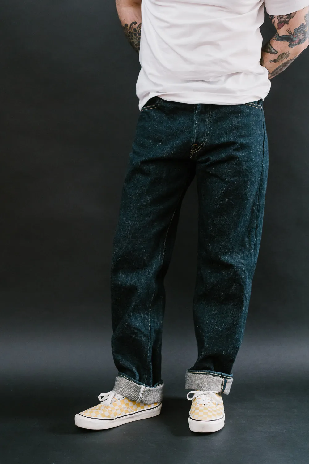 288ZR-KABEG - 20oz "Secret Kabuki Kakishibu Beige" Selvedge Denim - Classic Straight