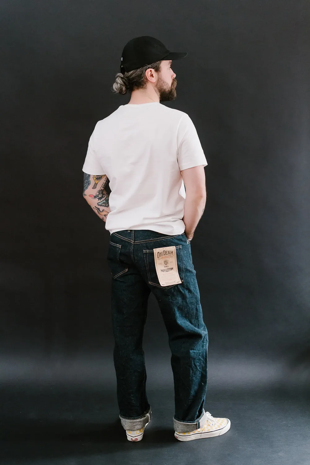 288ZR-KABEG - 20oz "Secret Kabuki Kakishibu Beige" Selvedge Denim - Classic Straight