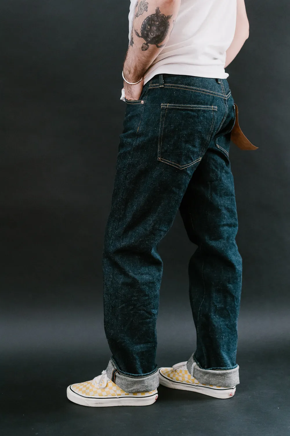 288ZR-KABEG - 20oz "Secret Kabuki Kakishibu Beige" Selvedge Denim - Classic Straight