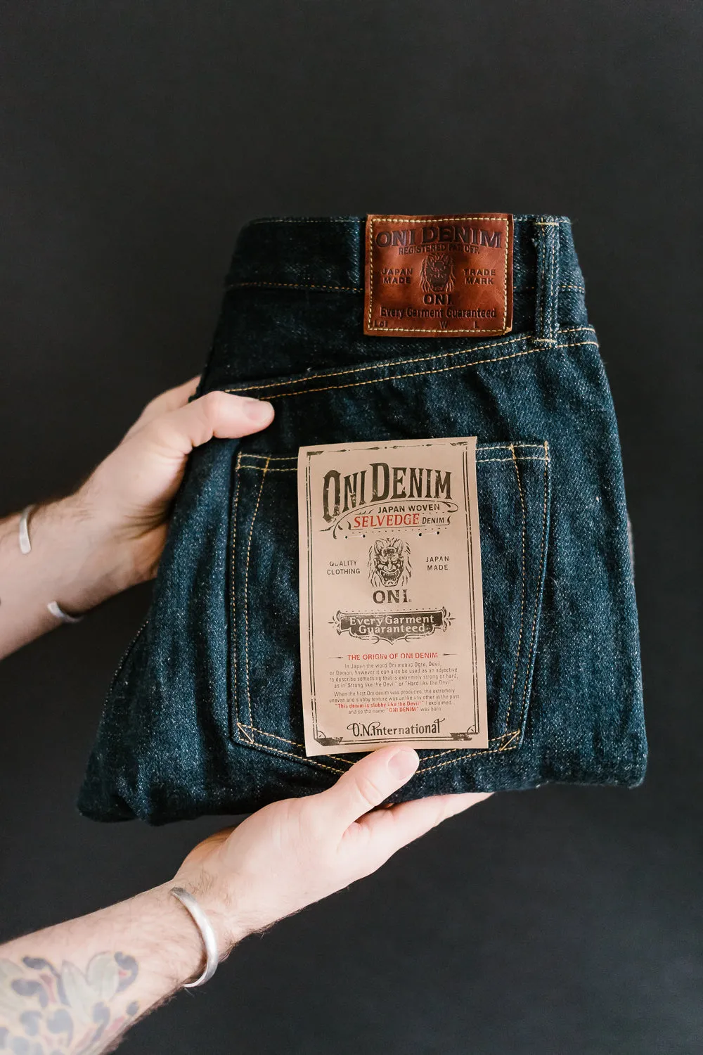 288ZR-KABEG - 20oz "Secret Kabuki Kakishibu Beige" Selvedge Denim - Classic Straight