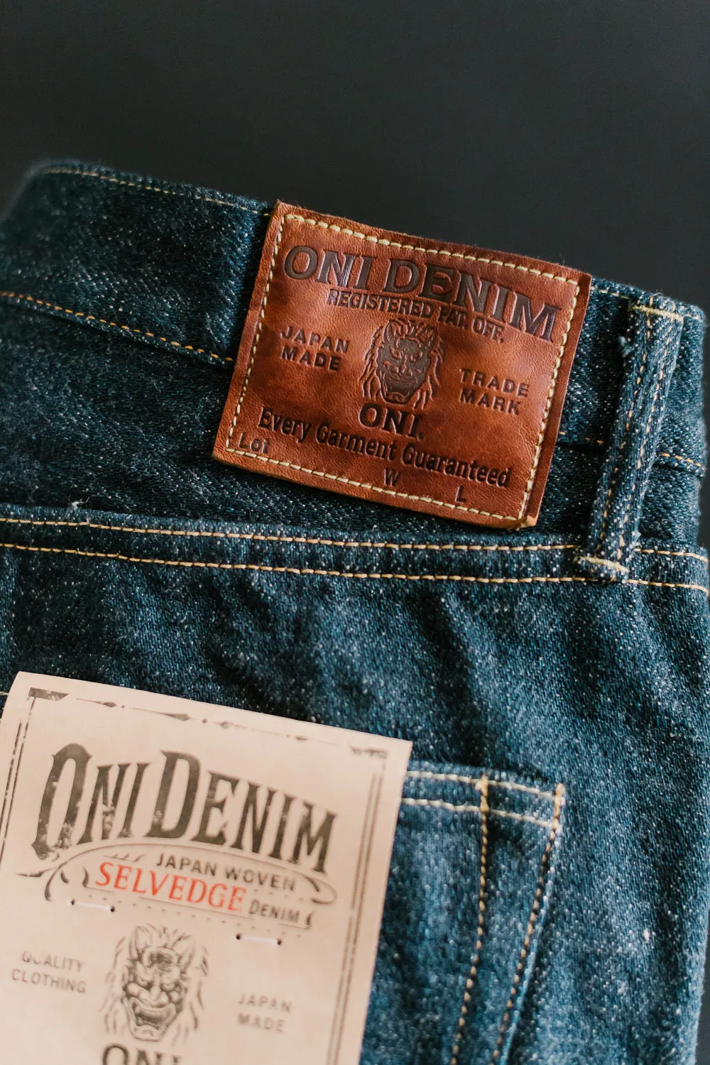 288ZR-KABEG - 20oz "Secret Kabuki Kakishibu Beige" Selvedge Denim - Classic Straight
