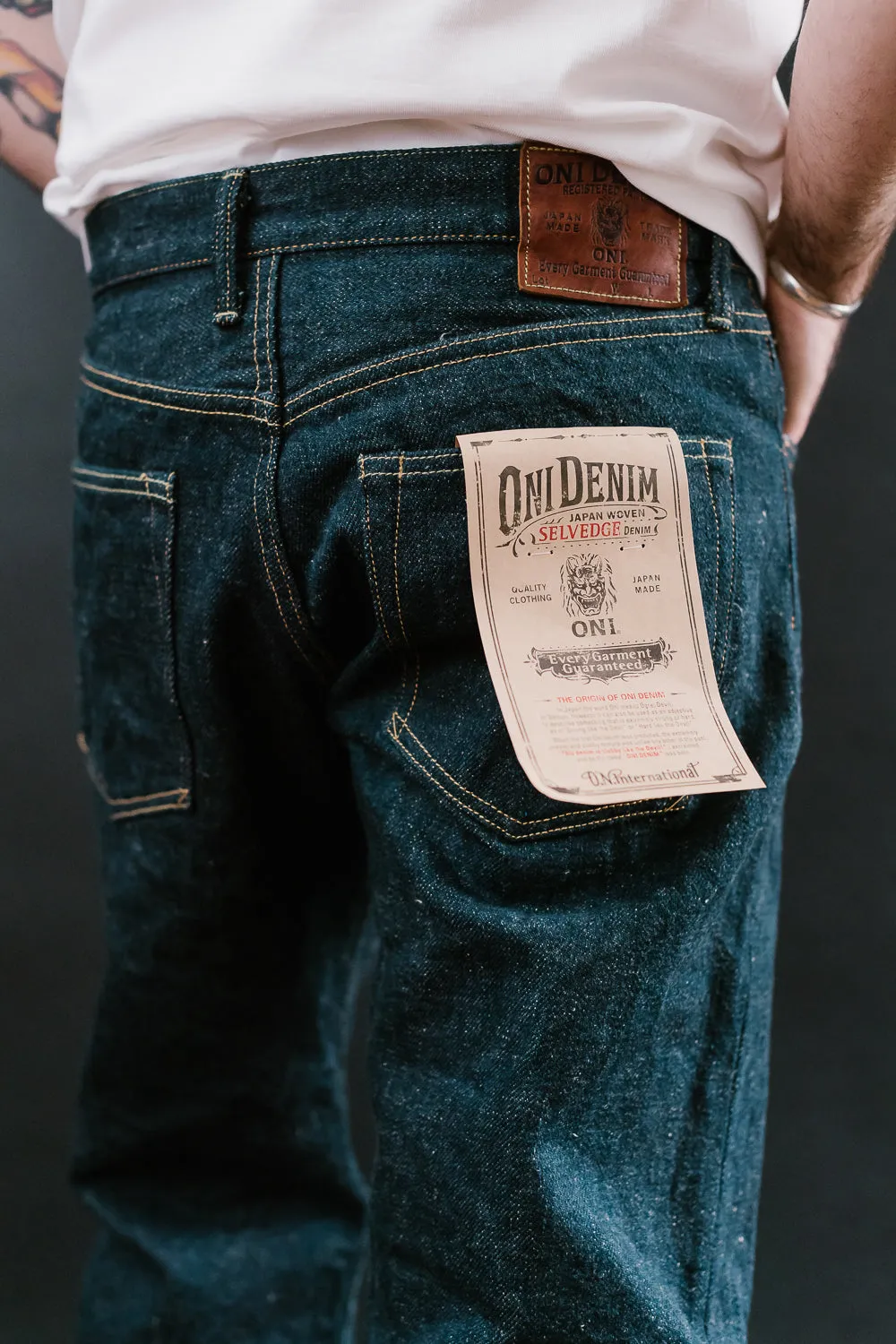 288ZR-KABEG - 20oz "Secret Kabuki Kakishibu Beige" Selvedge Denim - Classic Straight