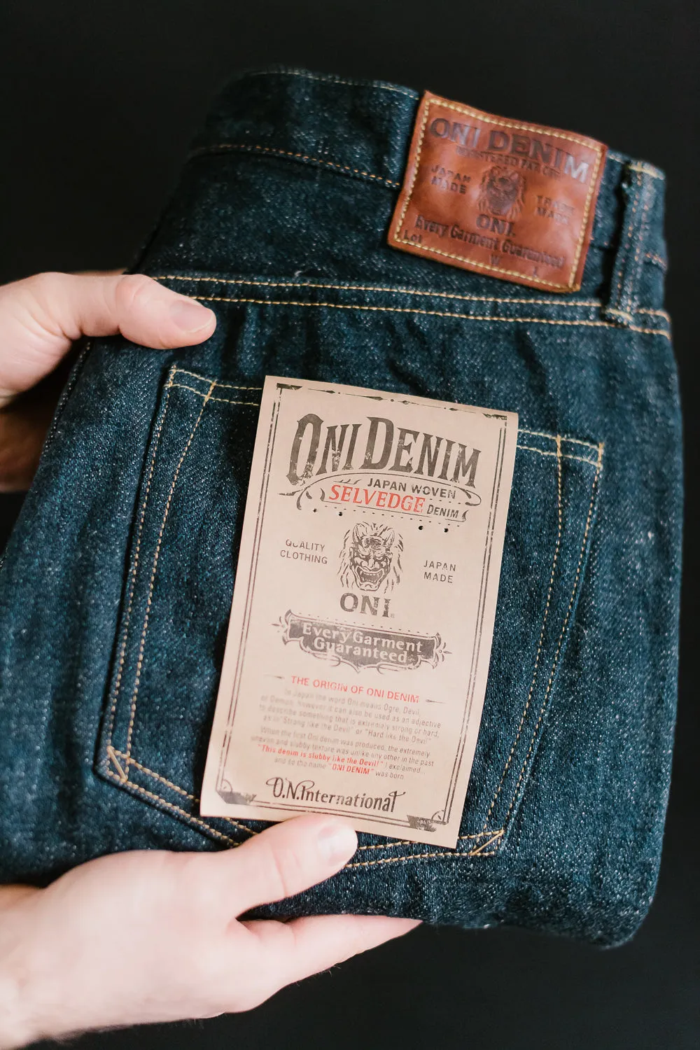288ZR-KABEG - 20oz "Secret Kabuki Kakishibu Beige" Selvedge Denim - Classic Straight