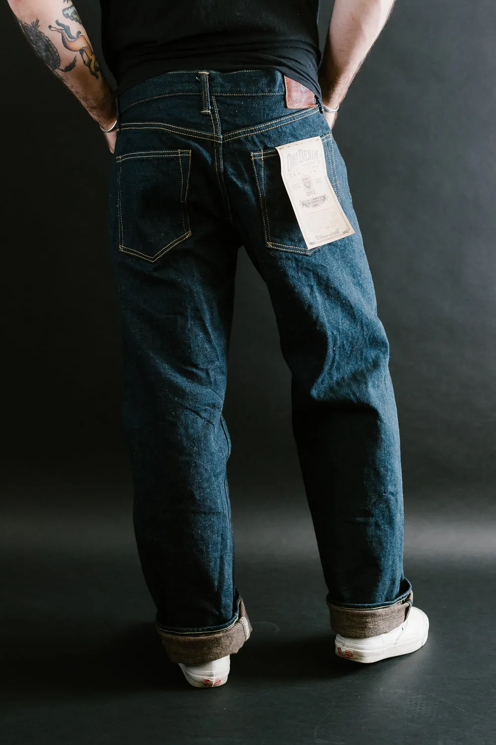 288ZR-KABEG - 20oz "Secret Kabuki Kakishibu Brown" Selvedge Denim - Classic Straight