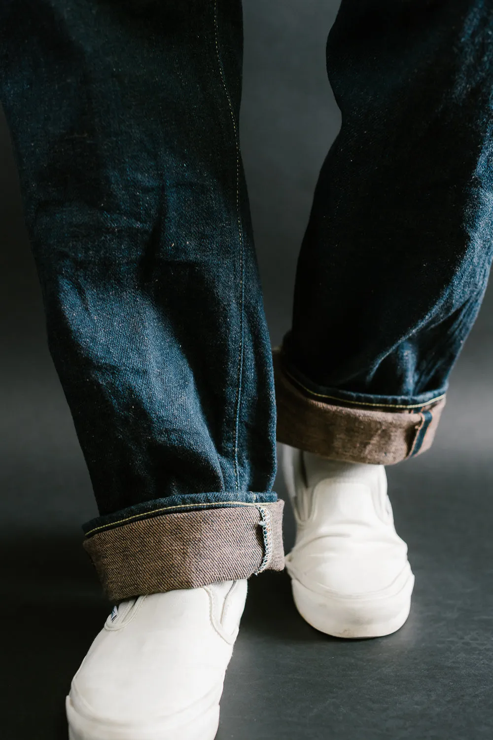 288ZR-KABEG - 20oz "Secret Kabuki Kakishibu Brown" Selvedge Denim - Classic Straight
