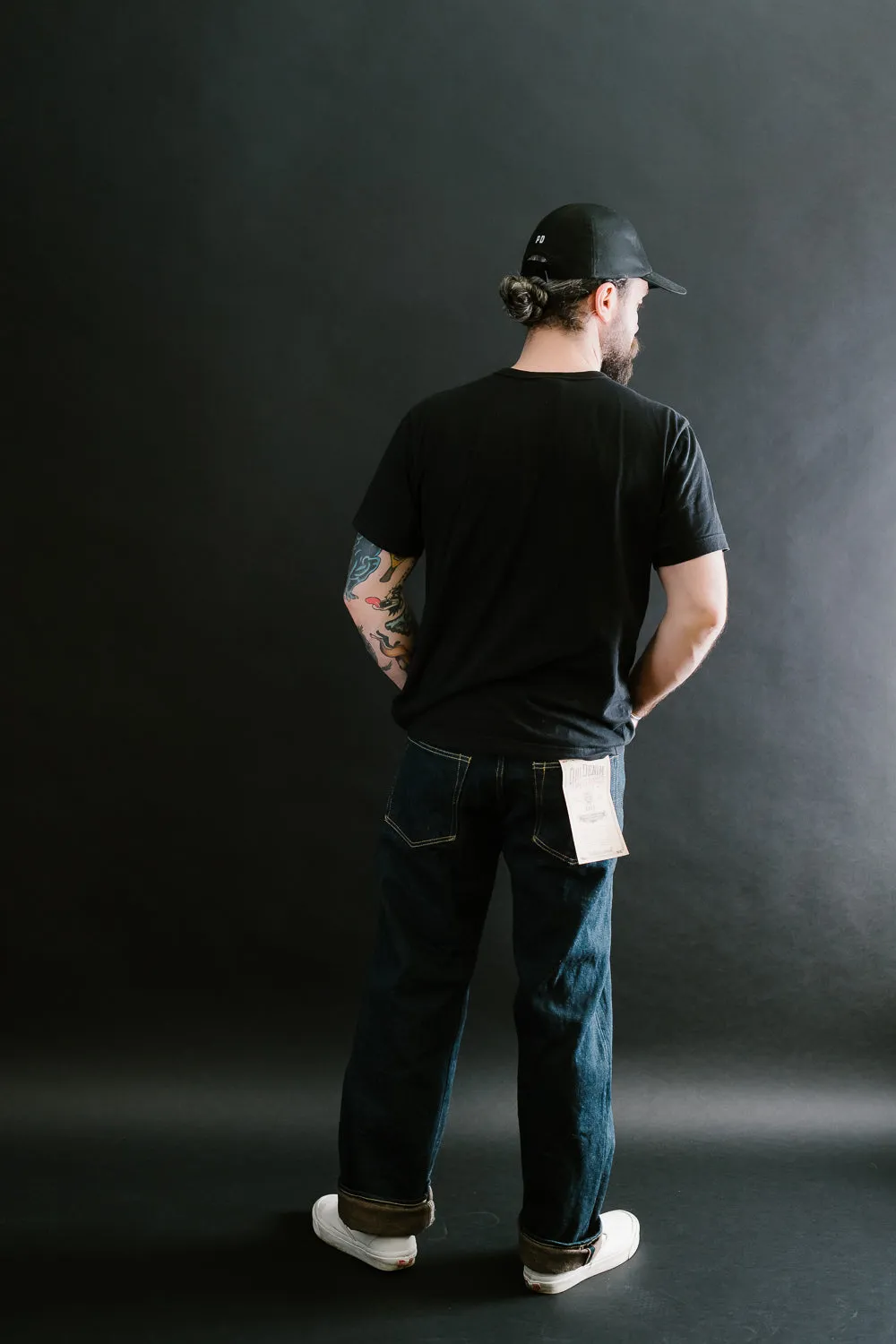 288ZR-KABEG - 20oz "Secret Kabuki Kakishibu Brown" Selvedge Denim - Classic Straight