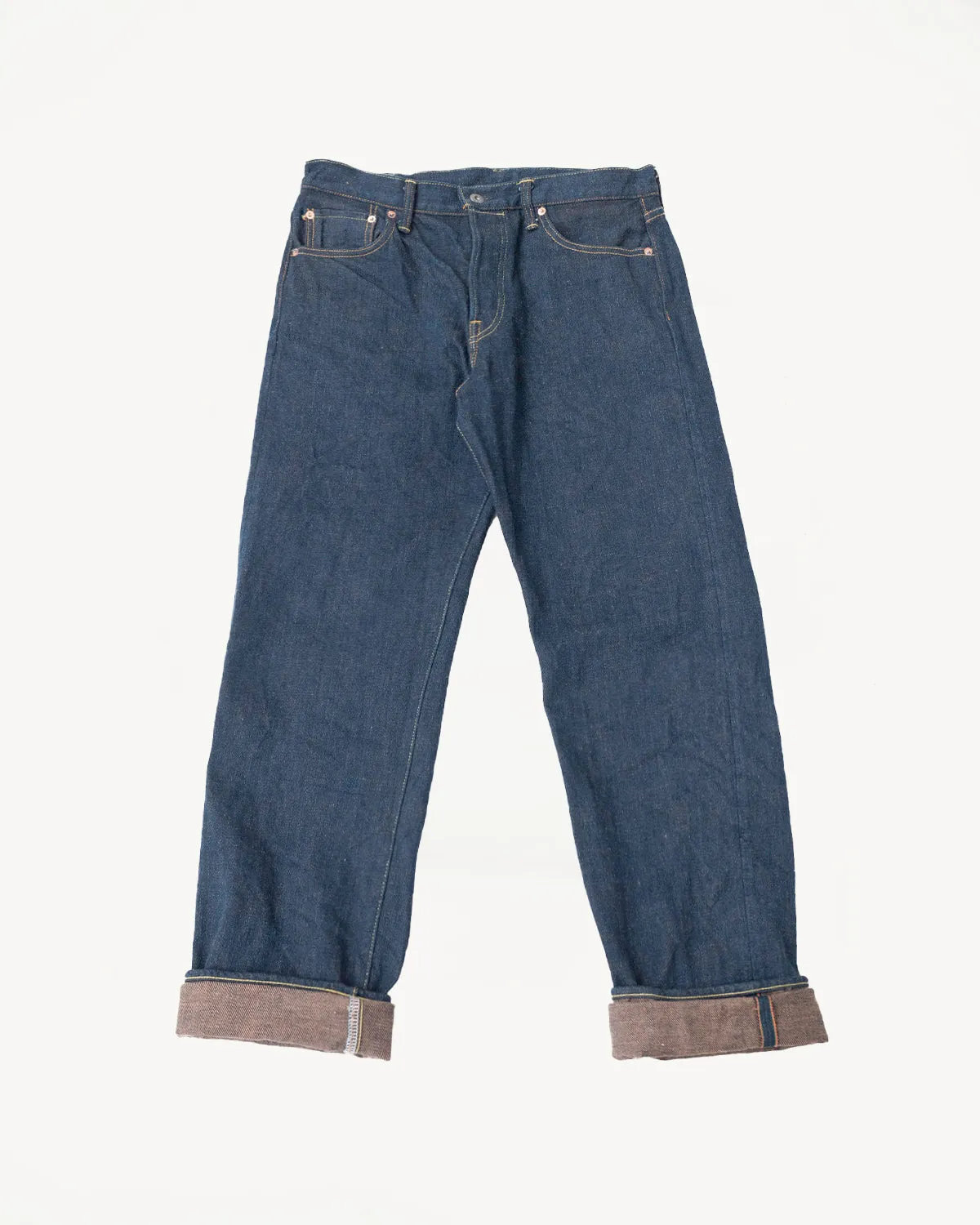 288ZR-KABEG - 20oz "Secret Kabuki Kakishibu Brown" Selvedge Denim - Classic Straight