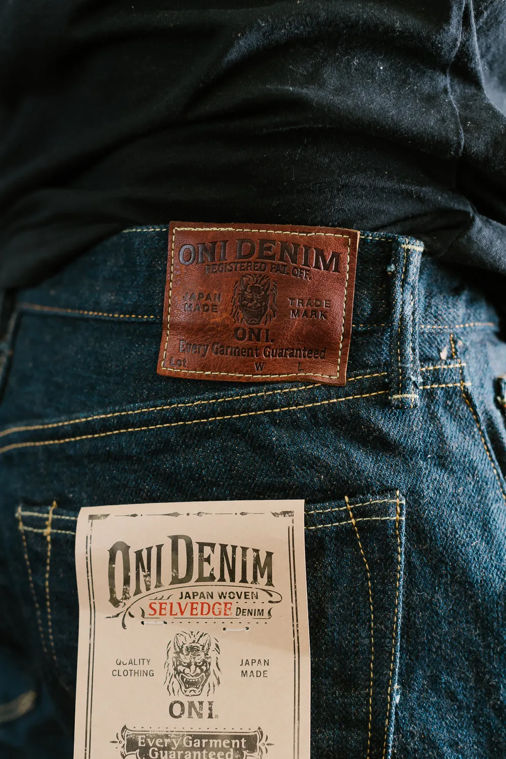 288ZR-KABEG - 20oz "Secret Kabuki Kakishibu Brown" Selvedge Denim - Classic Straight