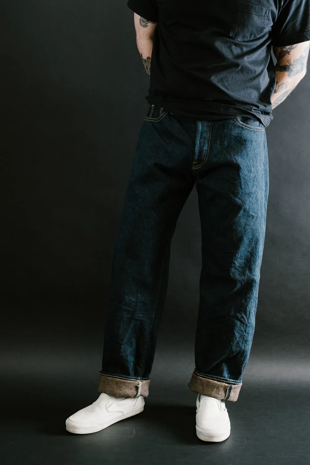 288ZR-KABEG - 20oz "Secret Kabuki Kakishibu Brown" Selvedge Denim - Classic Straight