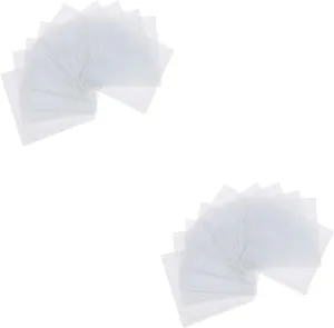 2sets Automotive Card Holder Pvc Parking Permit Protector Sleeves Adhesive Card Holder Plastic Card Protectors Logistics Marking 10pcs*2