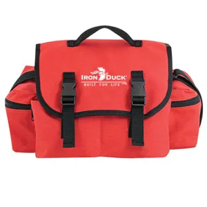 36001S-OR Standard Trauma Bag with "Inner Main Compartment" Dimensions of 12"L x 8"W x 7"H Plus Two Extra Long Web Handles and Adjustable Shoulder Strap, Nylon, Orange