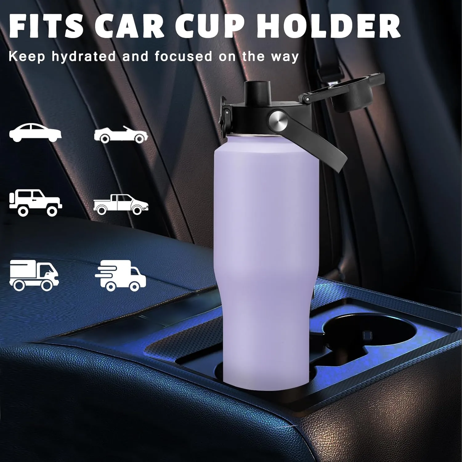 40 oz Tumbler with Lid and Straw - Stainless Steel Insulated Water Bottle w/Survival Paracord Handle & Carrier Bag, Keep Cold-48H & Hot-24H, Insulated Coffee Cups Fits in Car Cup Holder