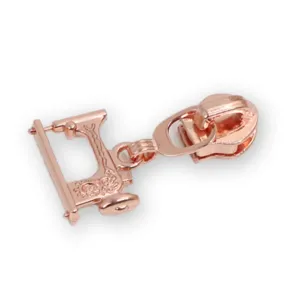 #5 Sewing Machine Zipper Pulls Rose Gold