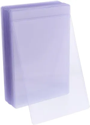 50pcs Hard Plastic Photo Sleeves Waterproof Card Protectors for Business Cards Crystal Easy to Use