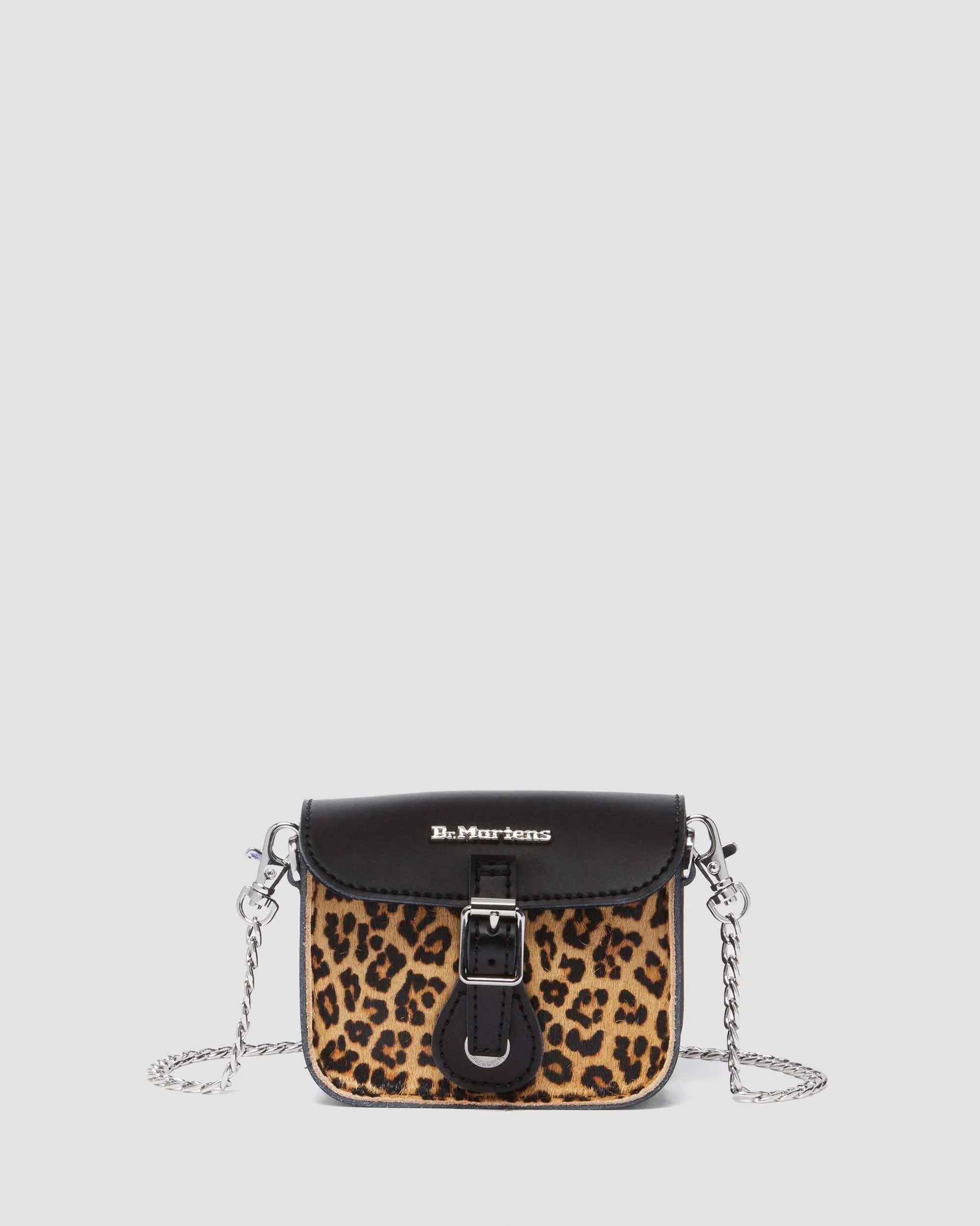 5" Leopard Print Hair-On Kiev Leather Mini Satchel