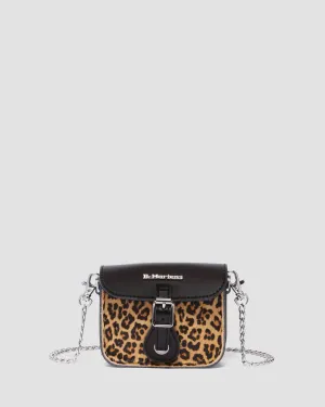 5" Leopard Print Hair-On Kiev Leather Mini Satchel