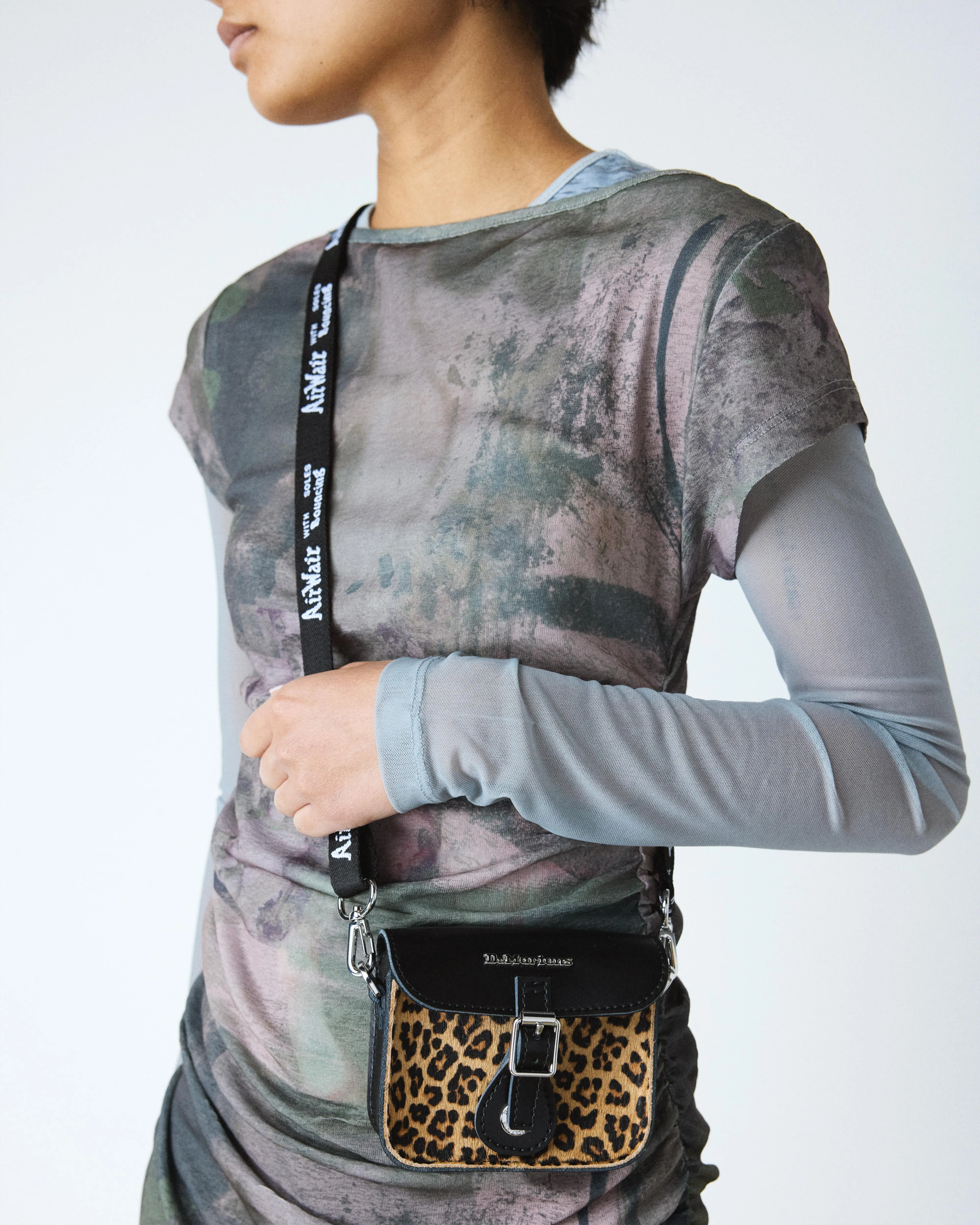 5" Leopard Print Hair-On Kiev Leather Mini Satchel