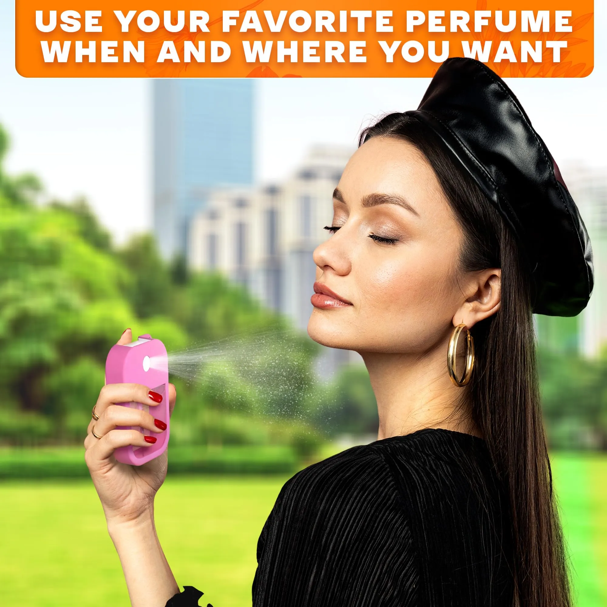 6Pcs Perfume Travel Refillable Spray Bottle 1.28oz - 3.5"x2.2" Card Spray Bottles with Colorful Silicone Case & Keychain, Leakproof, TSA-Compliant, Compact Design for Office, Gym, and Travel Ease