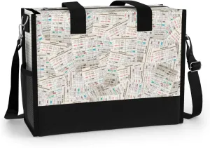 84hoods Large Tote Bag for Women with Pockets and Zipper for Travel, Work, Grocery. Gift for Book Lovers, Librarians.