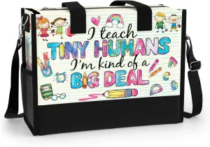84hoods Large Waterproof Tote Bag with Pockets and Zipper for Travel, Work, Grocery. Gift for Women. Gift for Teacher.