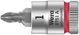 8751 A Phillips Zyklop bit socket, 1/4" drive