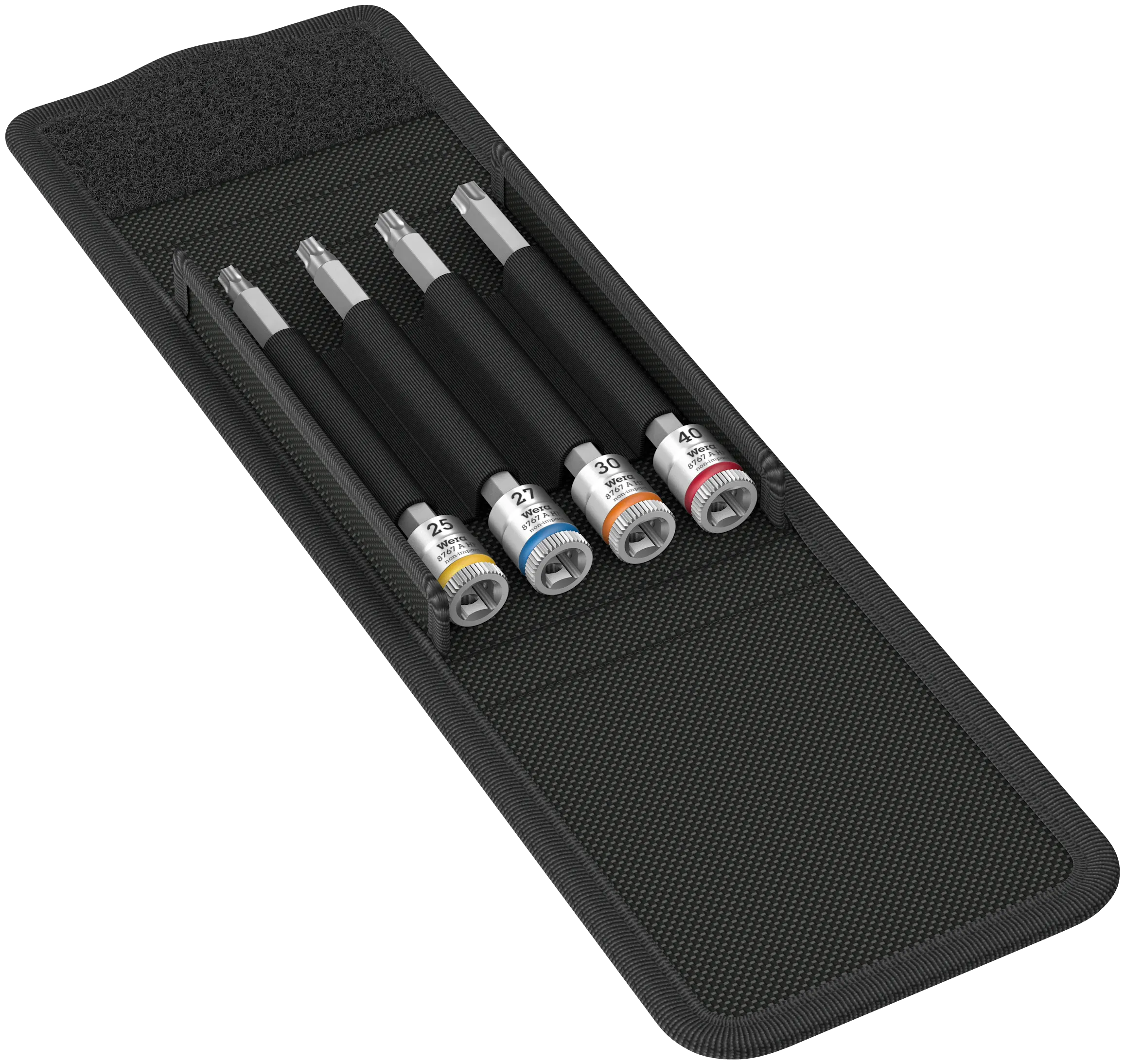 8767 A TORX® HF 1 Zyklop bit socket set with holding function, 1/4" drive