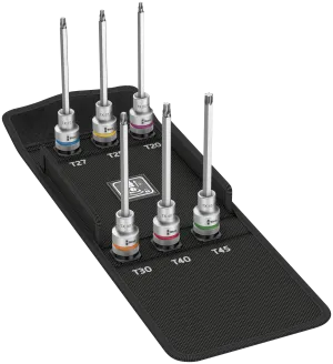 8767 C TORXÂ® HF 2 Zyklop bit socket set with 1/2" drive, with holding function