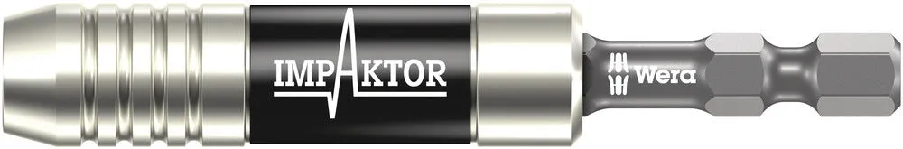 897/4 IMP Impaktor holder with retaining ring and magnet, 1/4" x 75 mm
