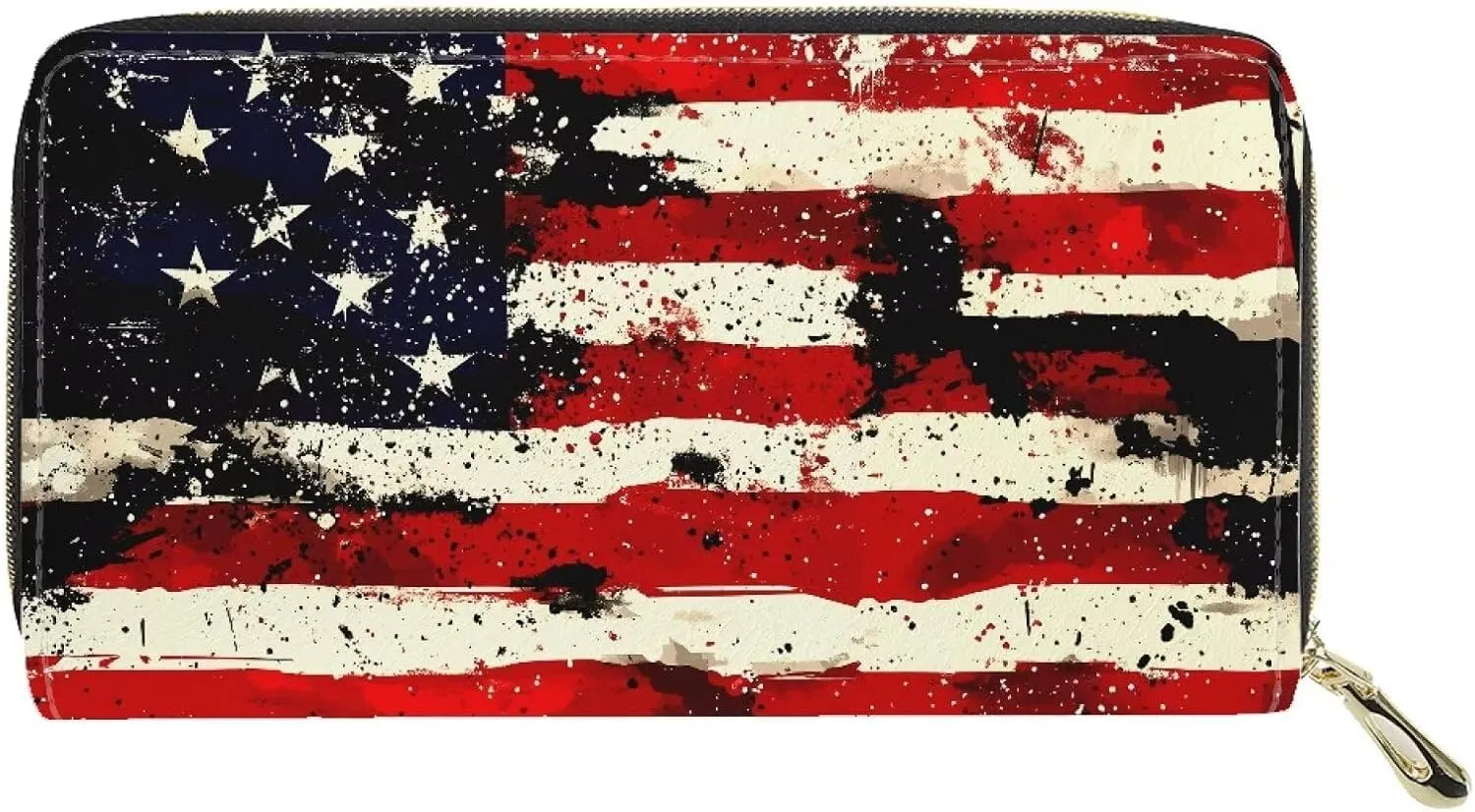 AFPANQZ Long Wallet for Women Slim Purse PU Leather Clutch Zip Around Cards Phone Holder