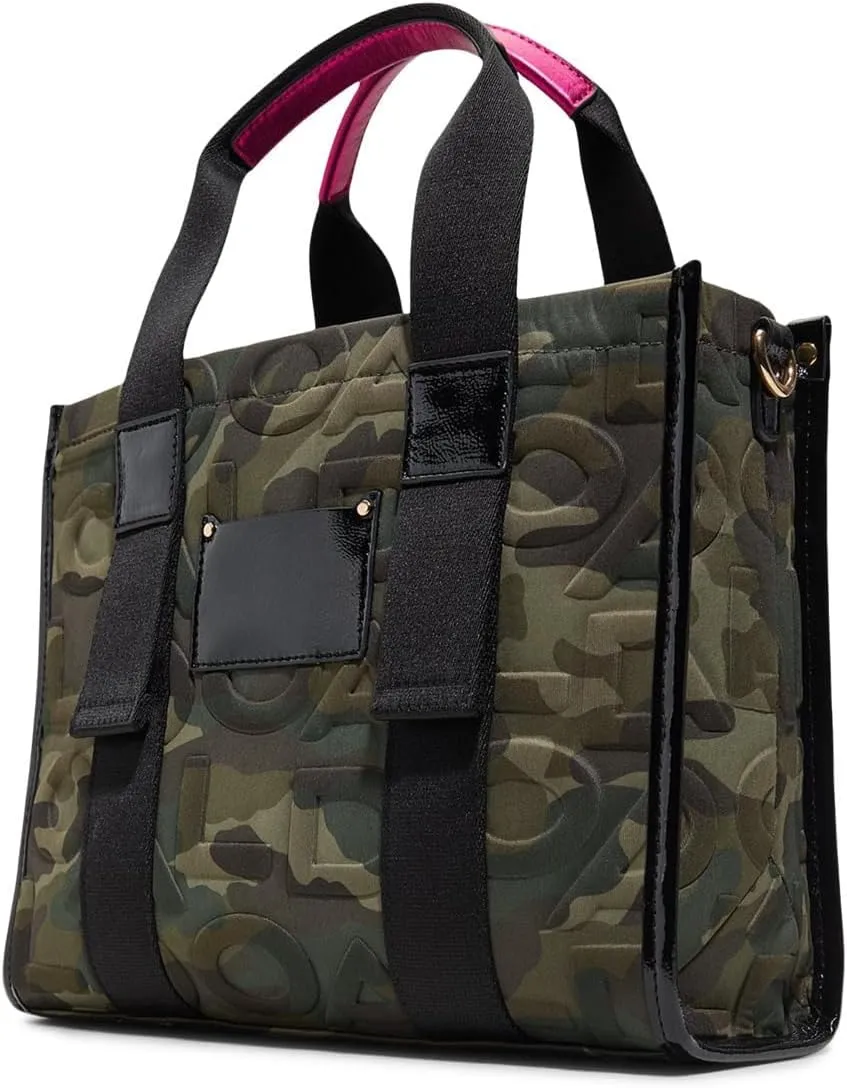 ALDO Eviecarryyx Women's Black Recycled Polyester Satchel Handbag