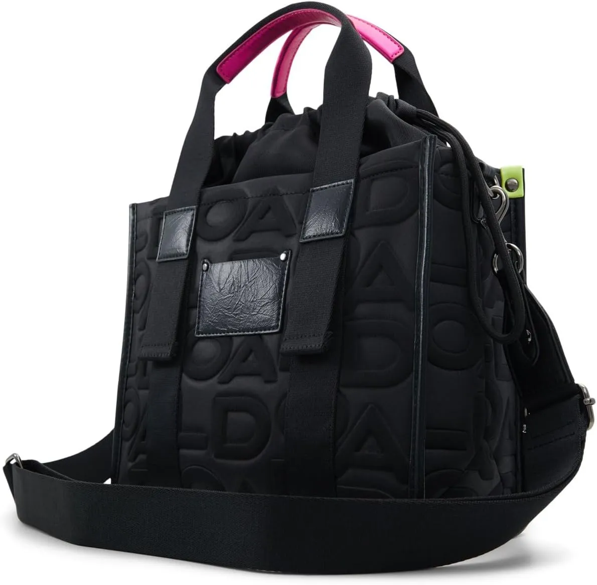ALDO Eviecarryyx Women's Black Recycled Polyester Satchel Handbag