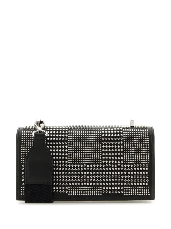 Alexander Mcqueen Black Cross Bags