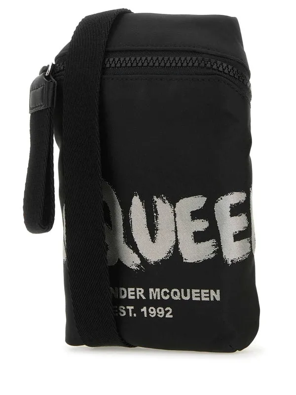Alexander Mcqueen Black Cross Bags