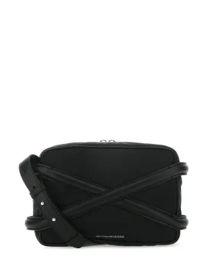 Alexander Mcqueen Black Cross Bags