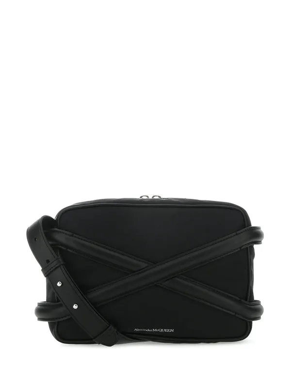 Alexander Mcqueen Black Cross Bags