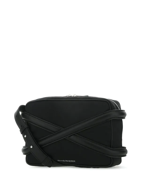 Alexander Mcqueen Black Cross Bags