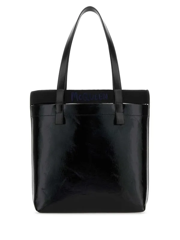 Alexander Mcqueen Black Tote Bags