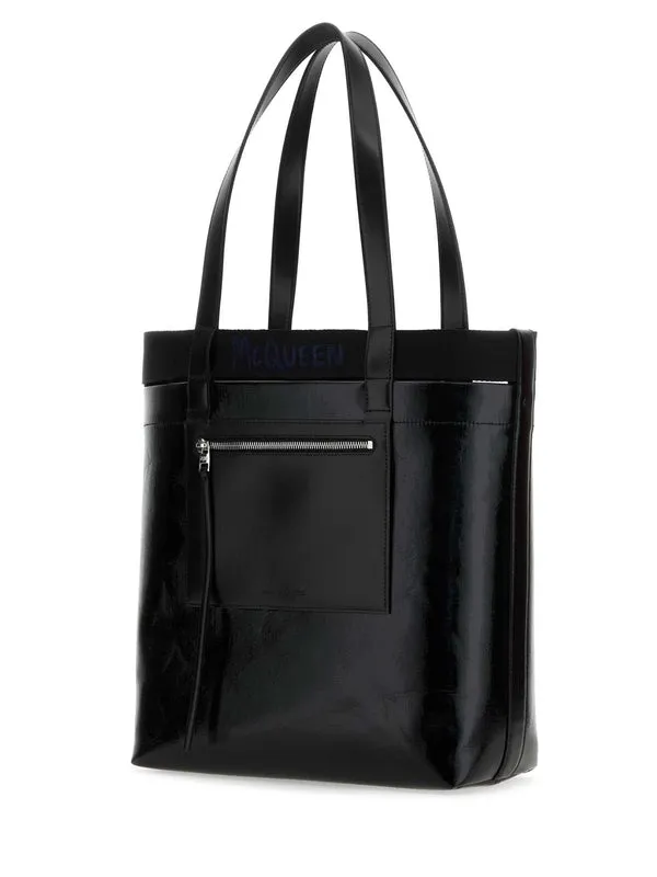 Alexander Mcqueen Black Tote Bags