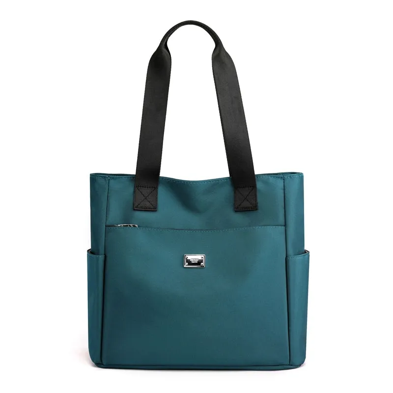 All-Match Oxford Cloth One Shoulder Satchel Commuter Tote