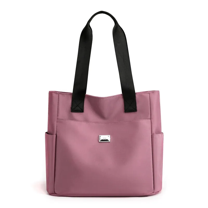 All-Match Oxford Cloth One Shoulder Satchel Commuter Tote