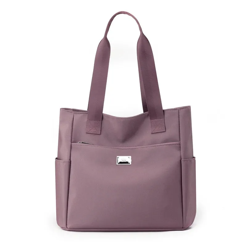 All-Match Oxford Cloth One Shoulder Satchel Commuter Tote