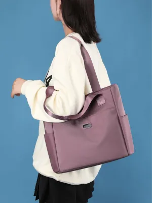 All-Match Oxford Cloth One Shoulder Satchel Commuter Tote