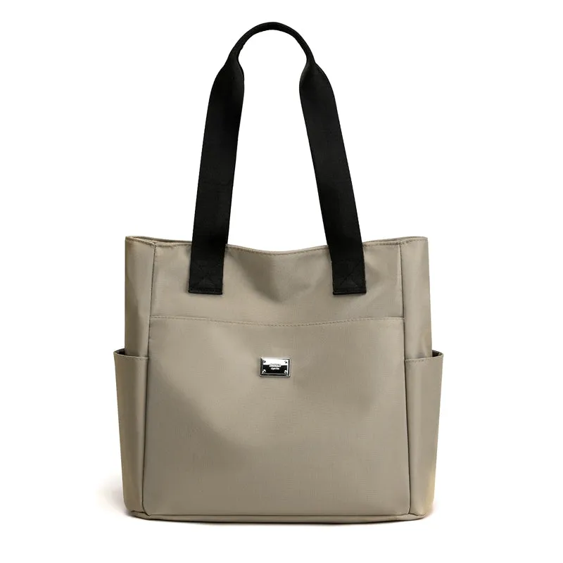 All-Match Oxford Cloth One Shoulder Satchel Commuter Tote
