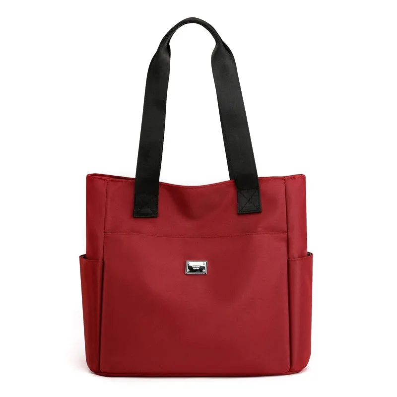All-Match Oxford Cloth One Shoulder Satchel Commuter Tote