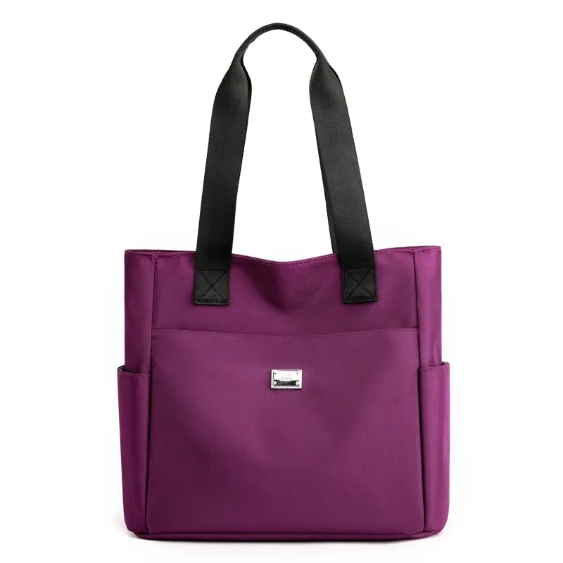 All-Match Oxford Cloth One Shoulder Satchel Commuter Tote