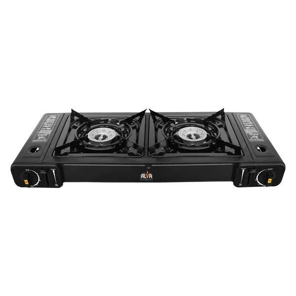 Alva Butane Double Burner Canister Stove CCR102