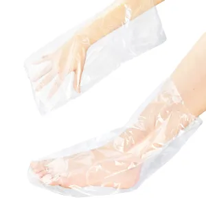 AMT 100 Count Paraffin Wax Bags for Hands and Feet, Plastic Refills Liners, Socks and Gloves Paraffin Bath Mitts Covers for Therabath Wax Treatment Machine Therapy